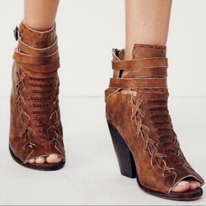 Freebird By Steven Eagle Peep Toe Booties